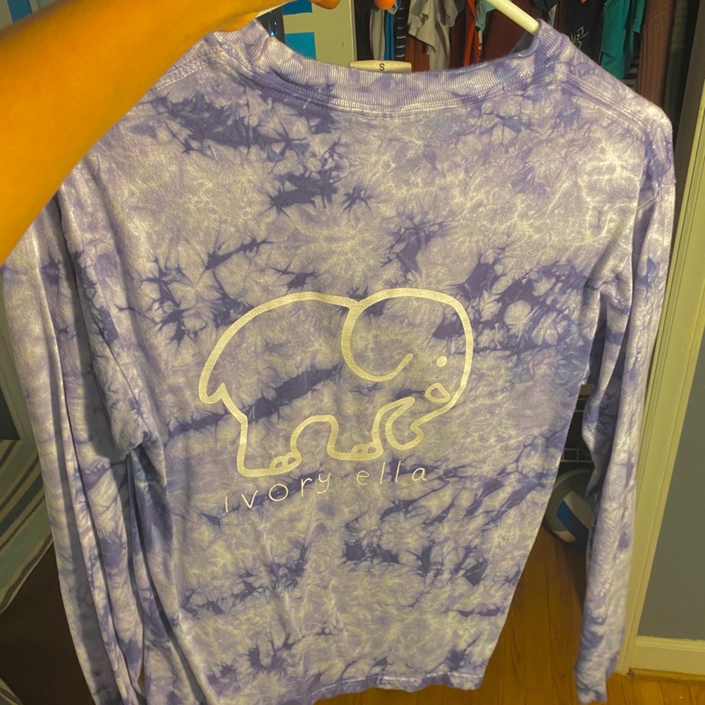 ivory ella purple tie dye